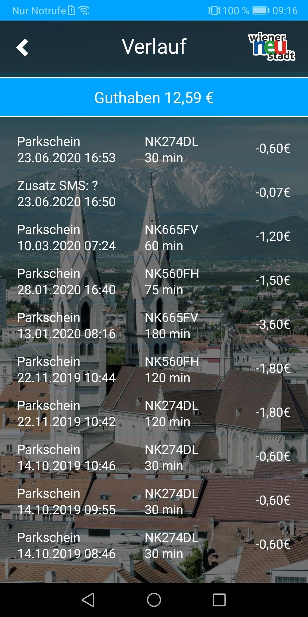 Parken Wiener Neustadt | Indus Appstore | Screenshot