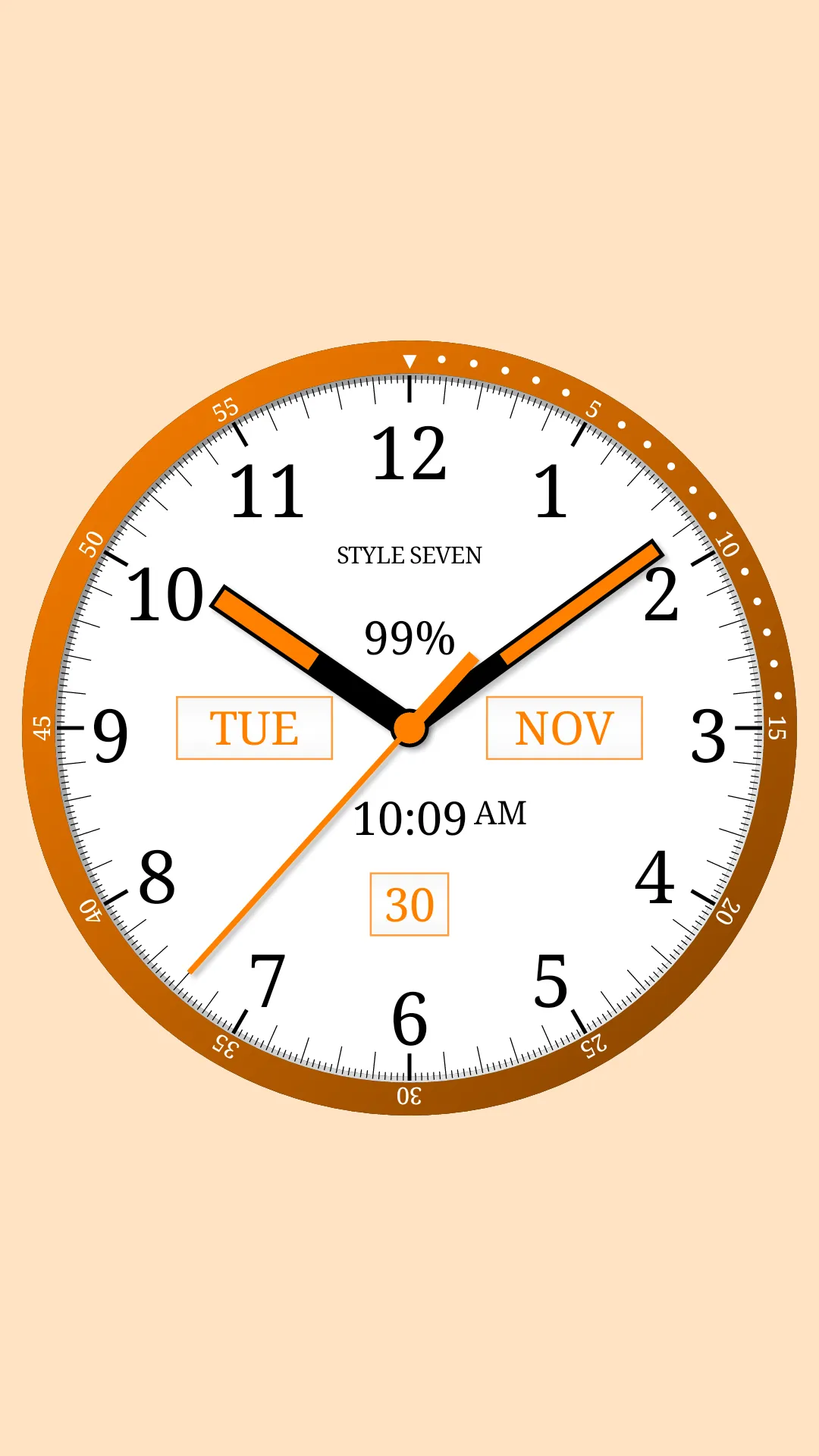 Color Analog Clock-7 | Indus Appstore | Screenshot