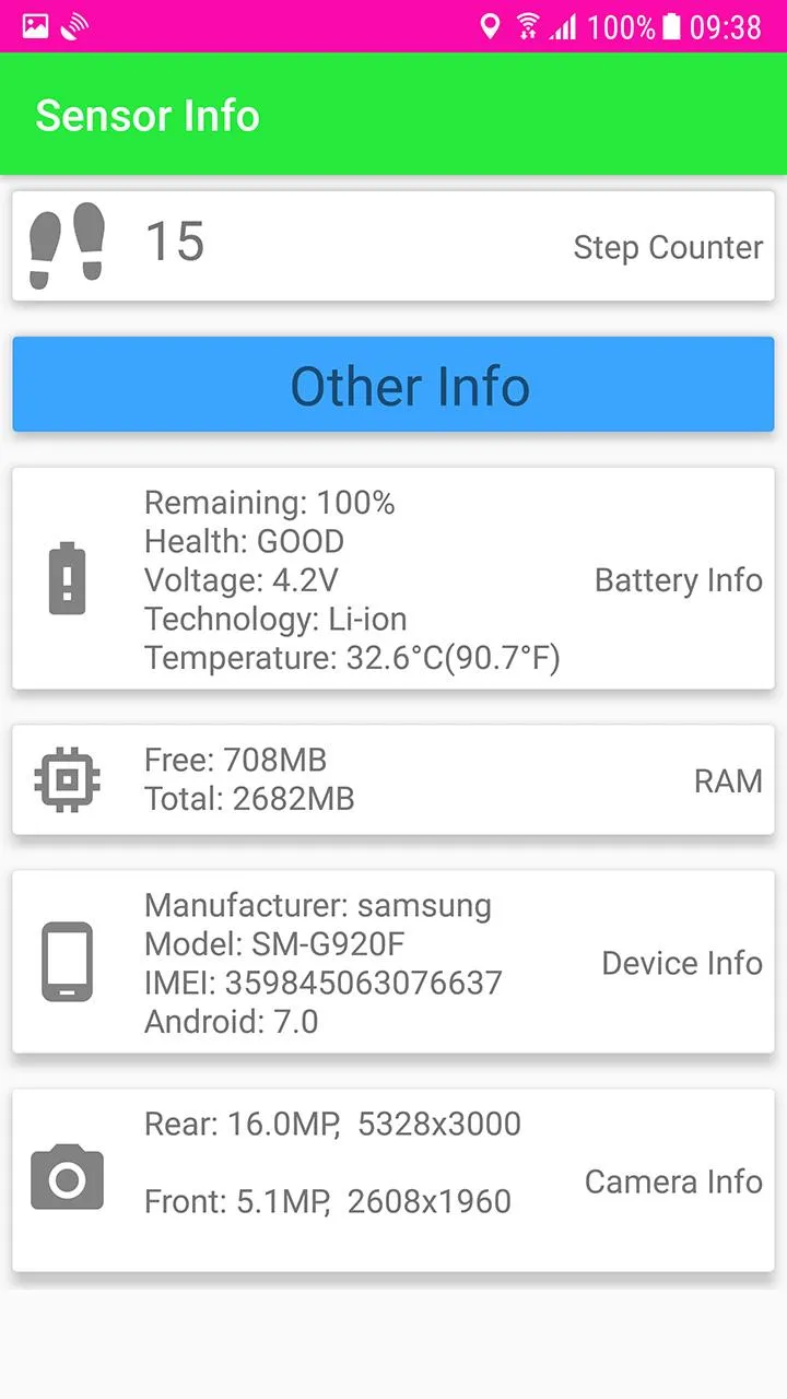 Sensor Info and Device Hardwar | Indus Appstore | Screenshot