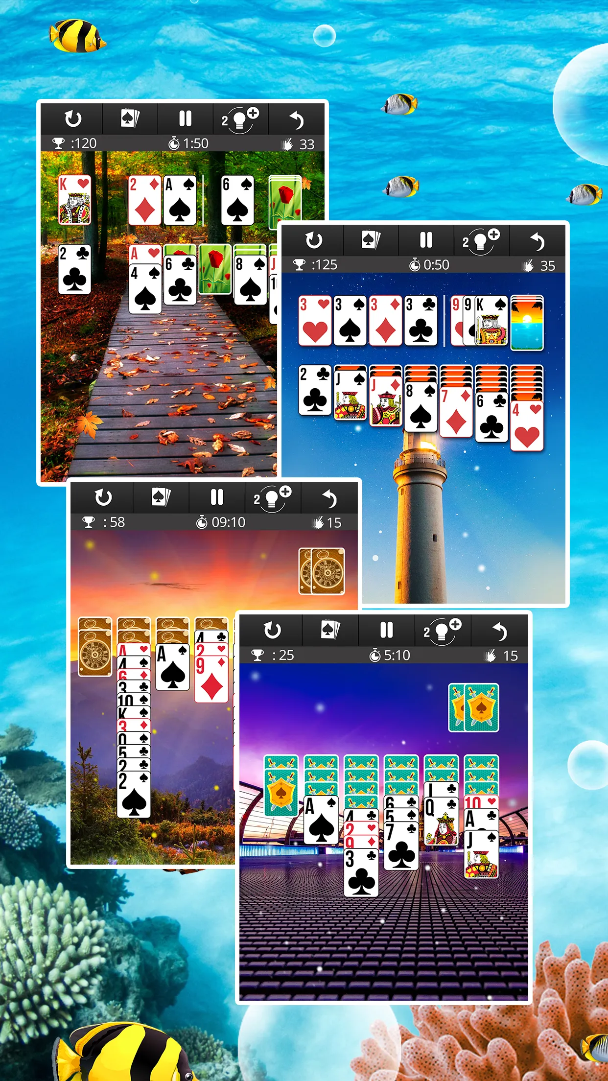 Solitaire : zen earth edition | Indus Appstore | Screenshot