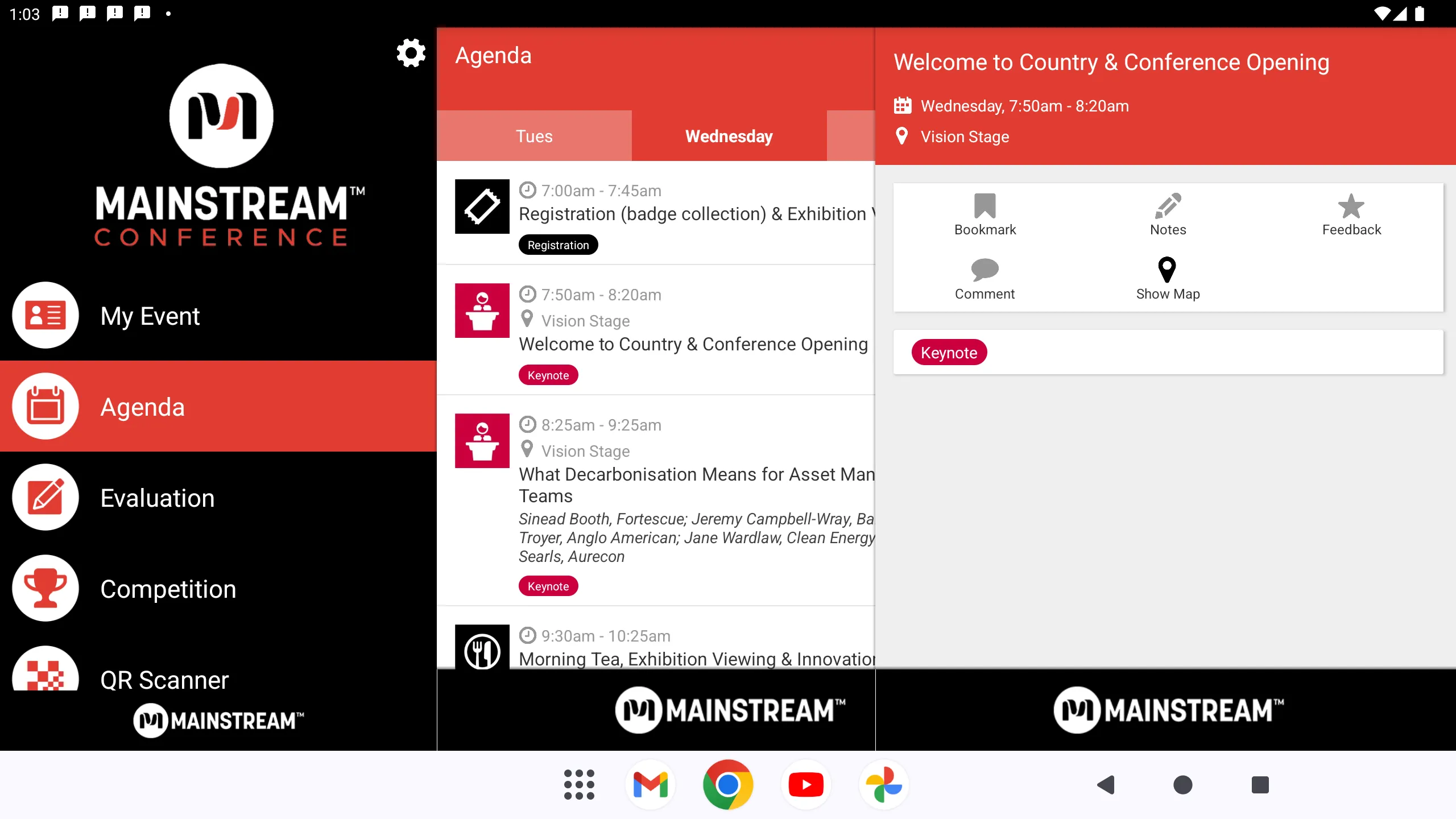 MAINSTREAM Conference | Indus Appstore | Screenshot