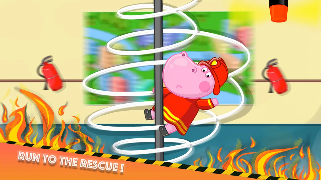 Fireman Hippo: City Hero | Indus Appstore | Screenshot