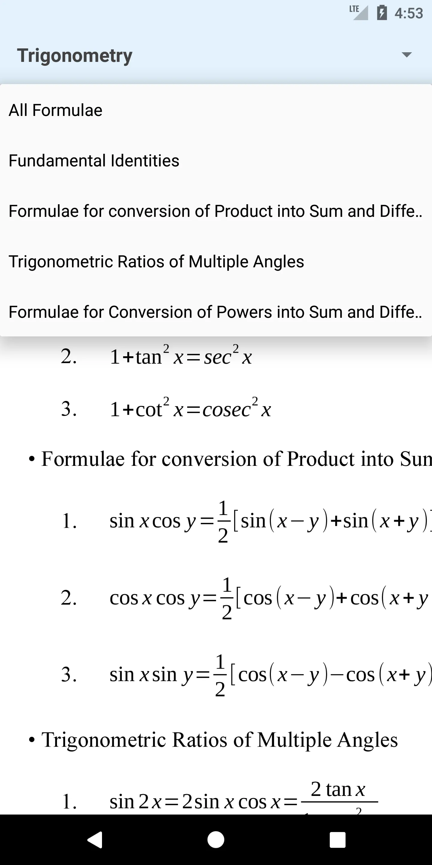 Formulas Plus | Indus Appstore | Screenshot