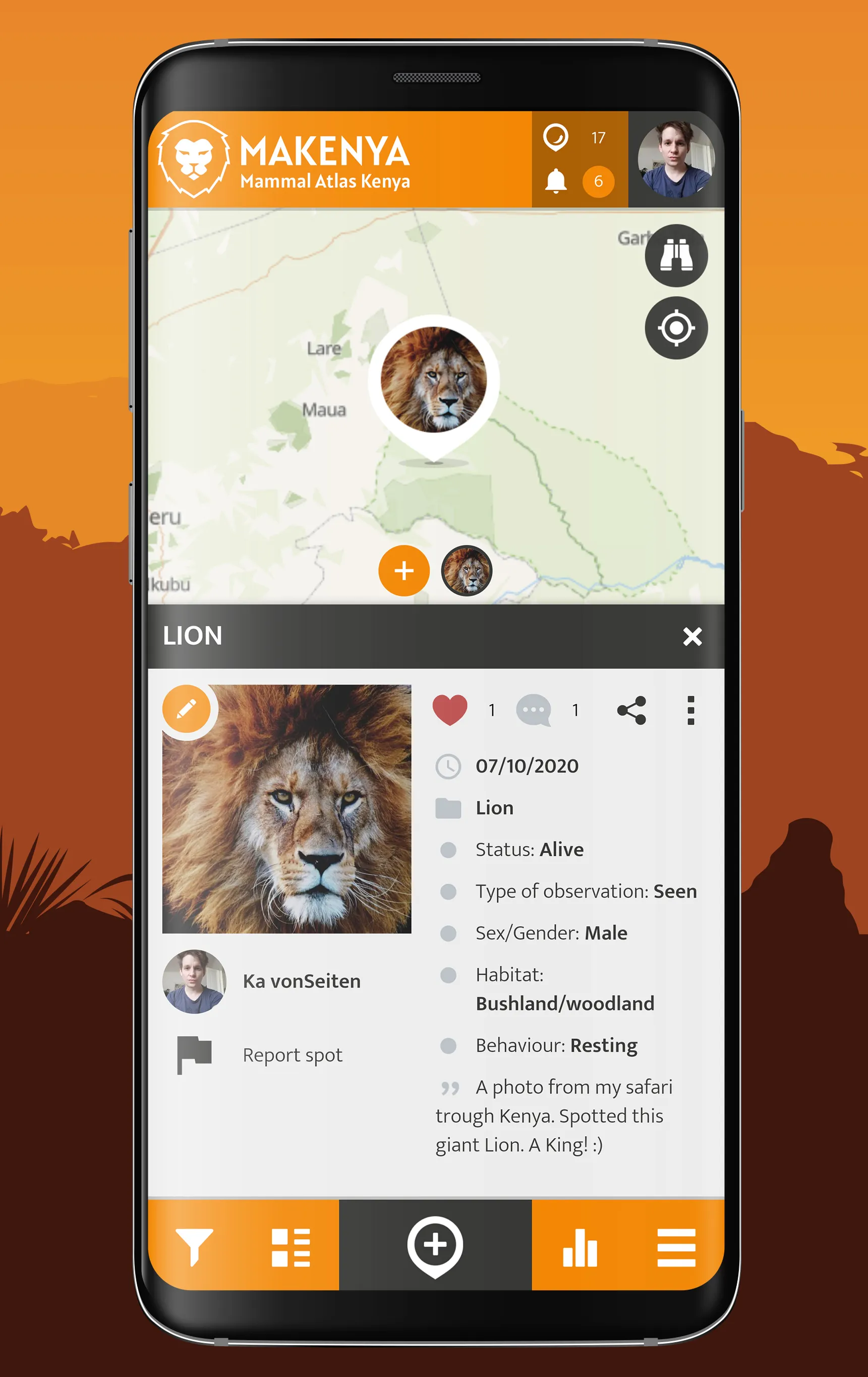 MAKENYA - Mammal Atlas Kenya | Indus Appstore | Screenshot