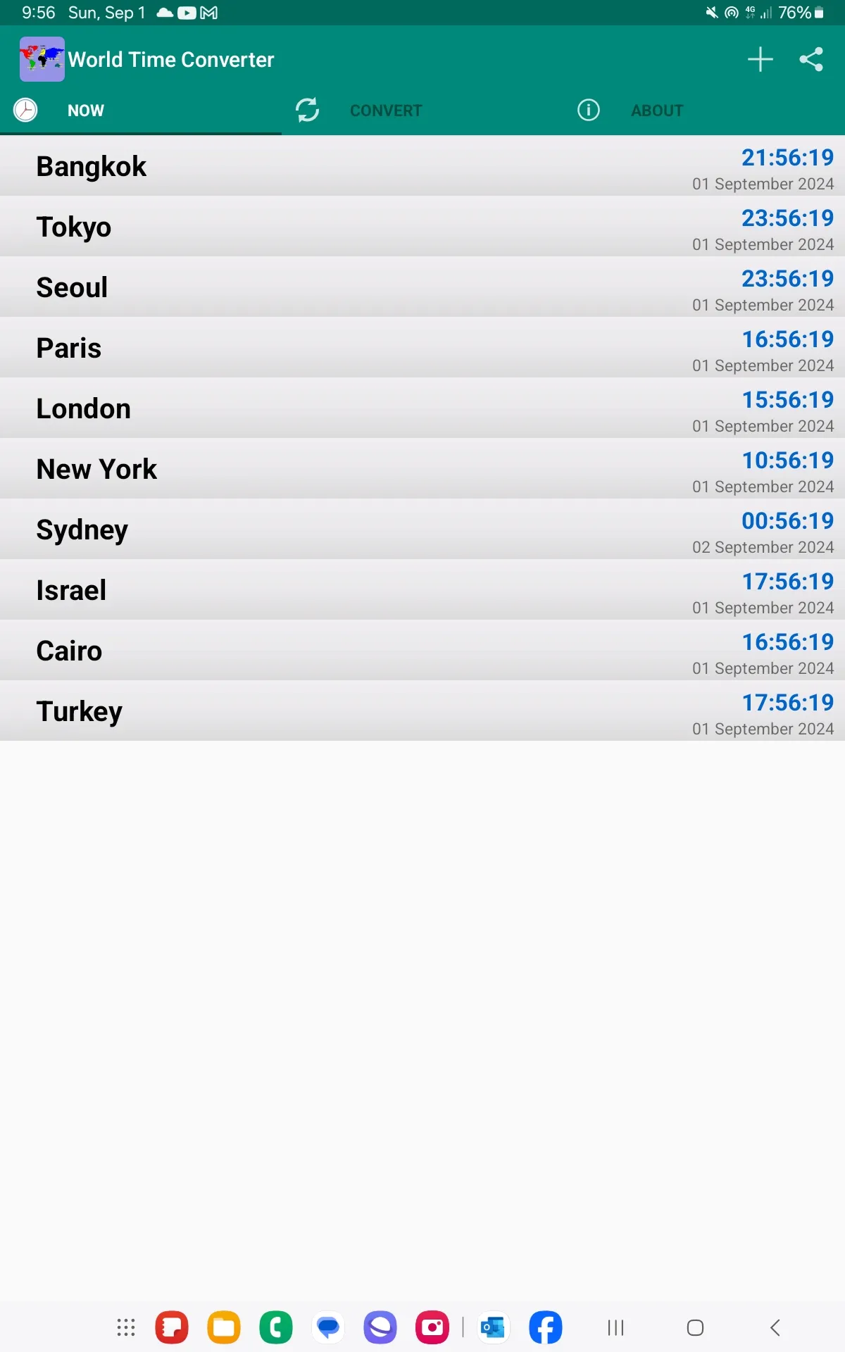 World Time Zone Converter | Indus Appstore | Screenshot