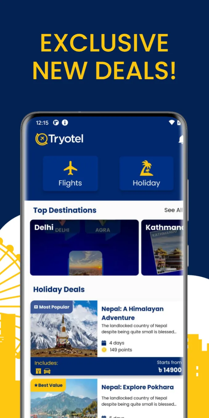 Tryotel: Book Flights | Indus Appstore | Screenshot