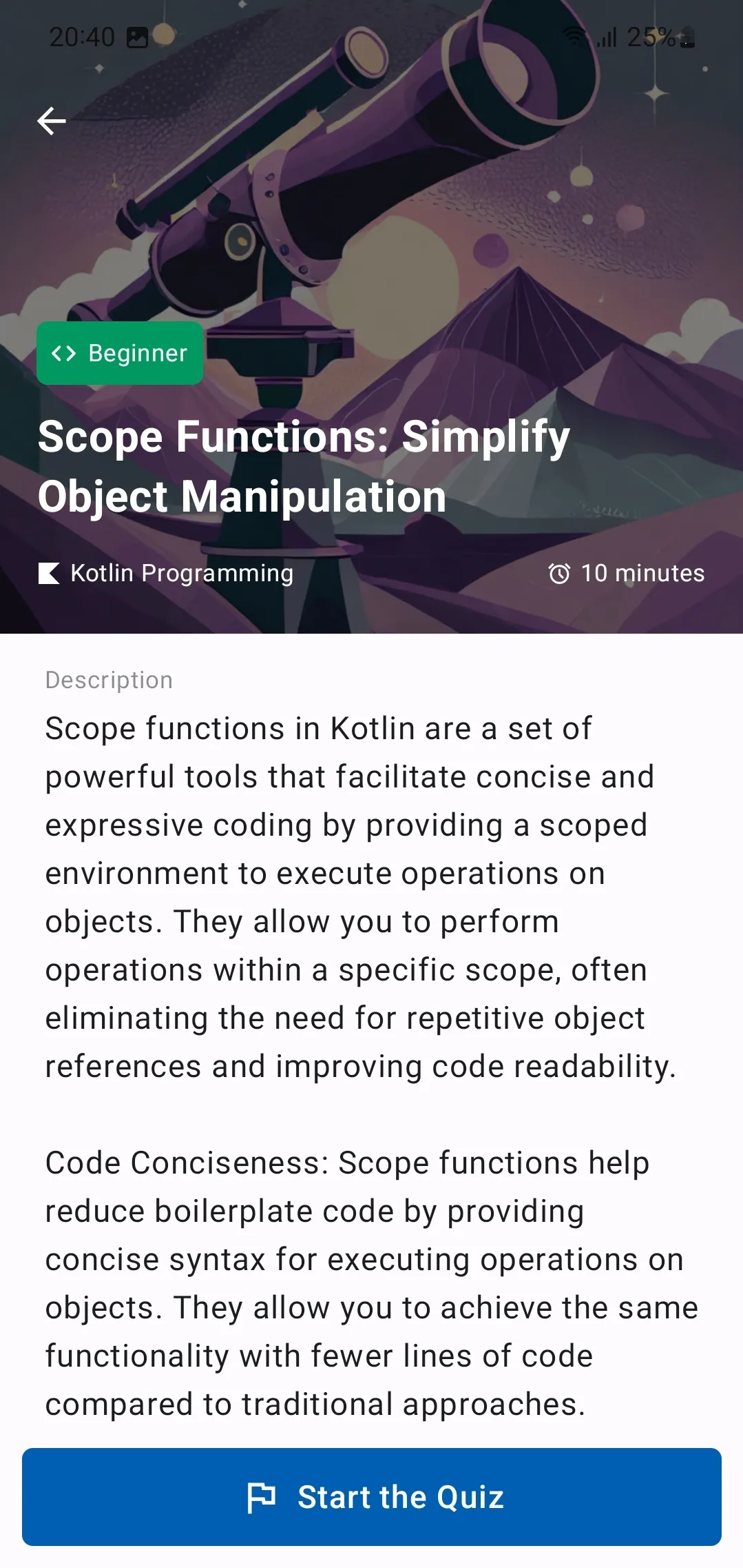 Kozzie - Kotlin/Dev Quizzes | Indus Appstore | Screenshot