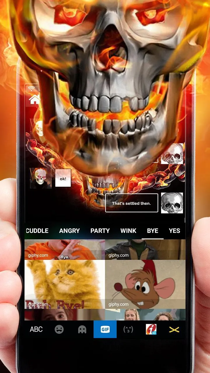 Fire Skull Theme | Indus Appstore | Screenshot