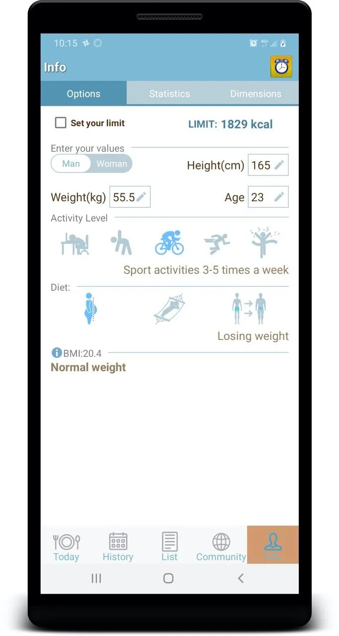 Calorie counter by DietaGram | Indus Appstore | Screenshot