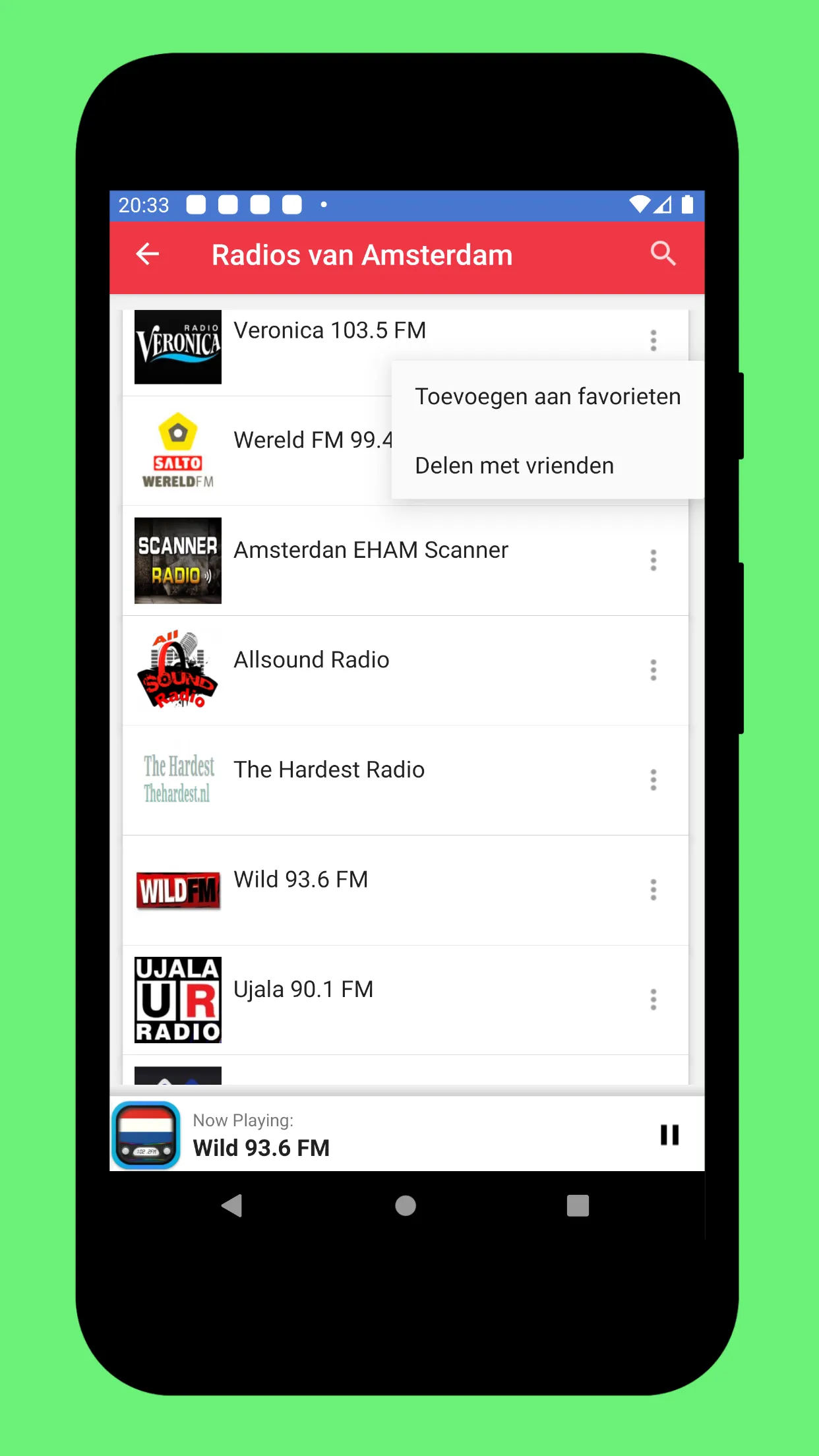 Radio Netherlands: FM Radio NL | Indus Appstore | Screenshot