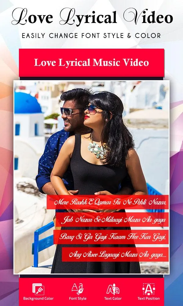 My Love Lyrical Video Maker | Indus Appstore | Screenshot