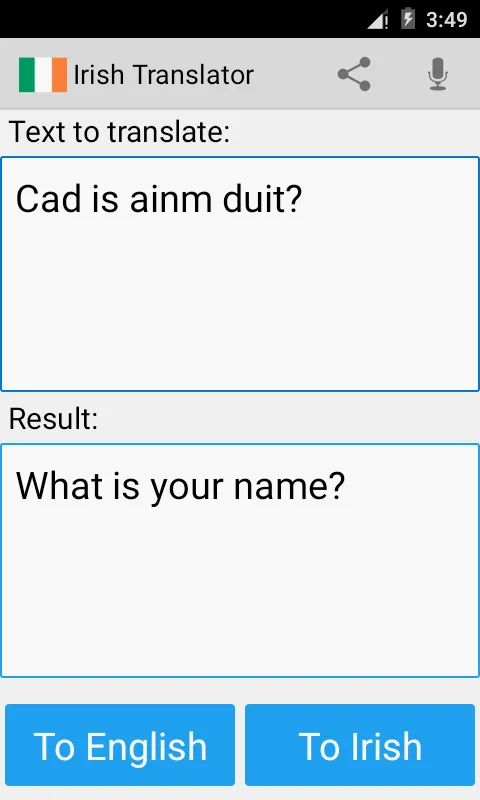 Irish English Translator | Indus Appstore | Screenshot