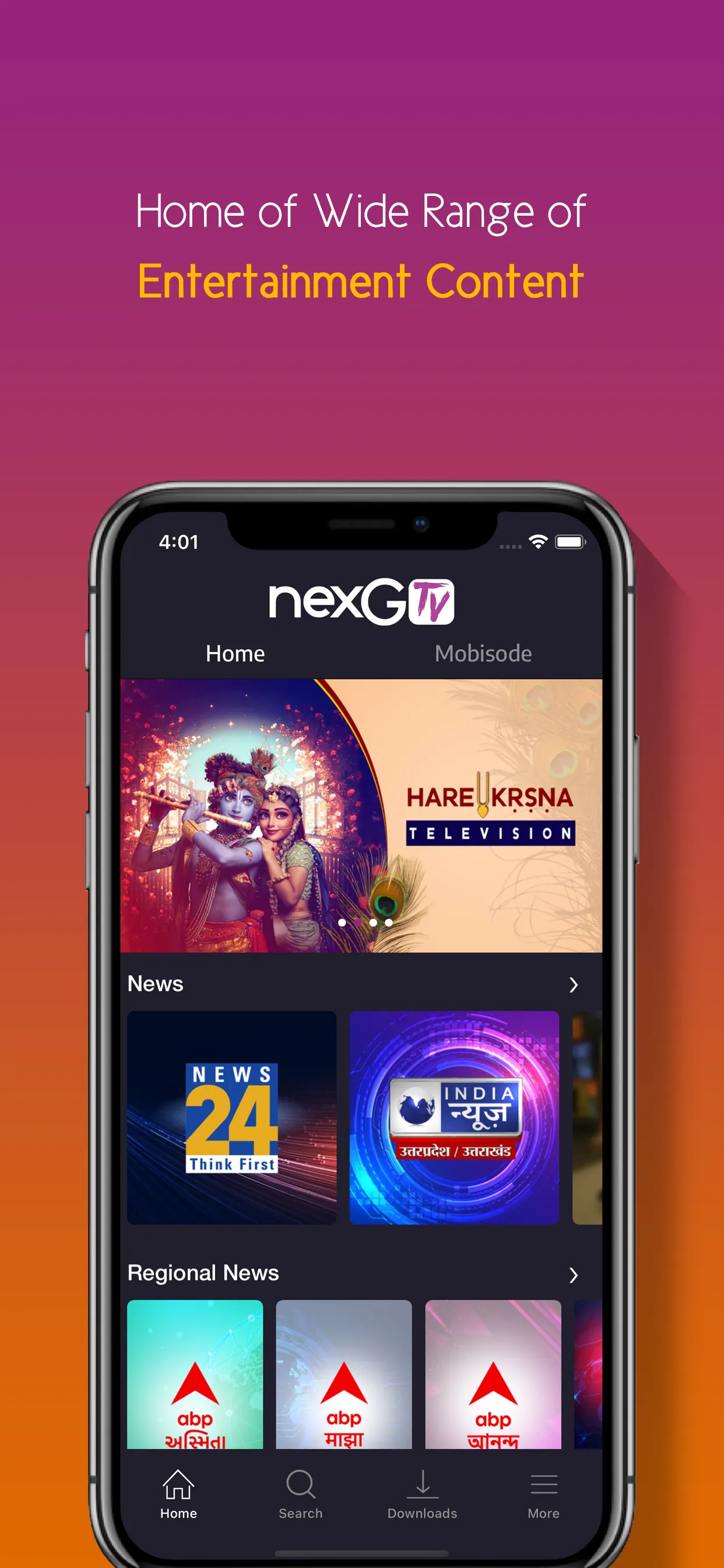 nexGTv Live TV News Cricket | Indus Appstore | Screenshot