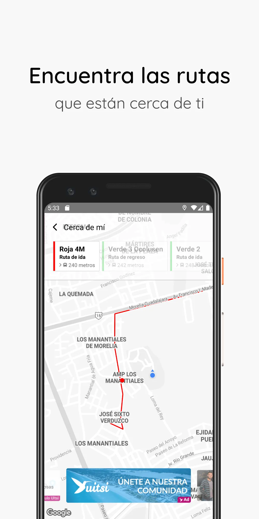 Uitsi Transporte Morelia | Indus Appstore | Screenshot