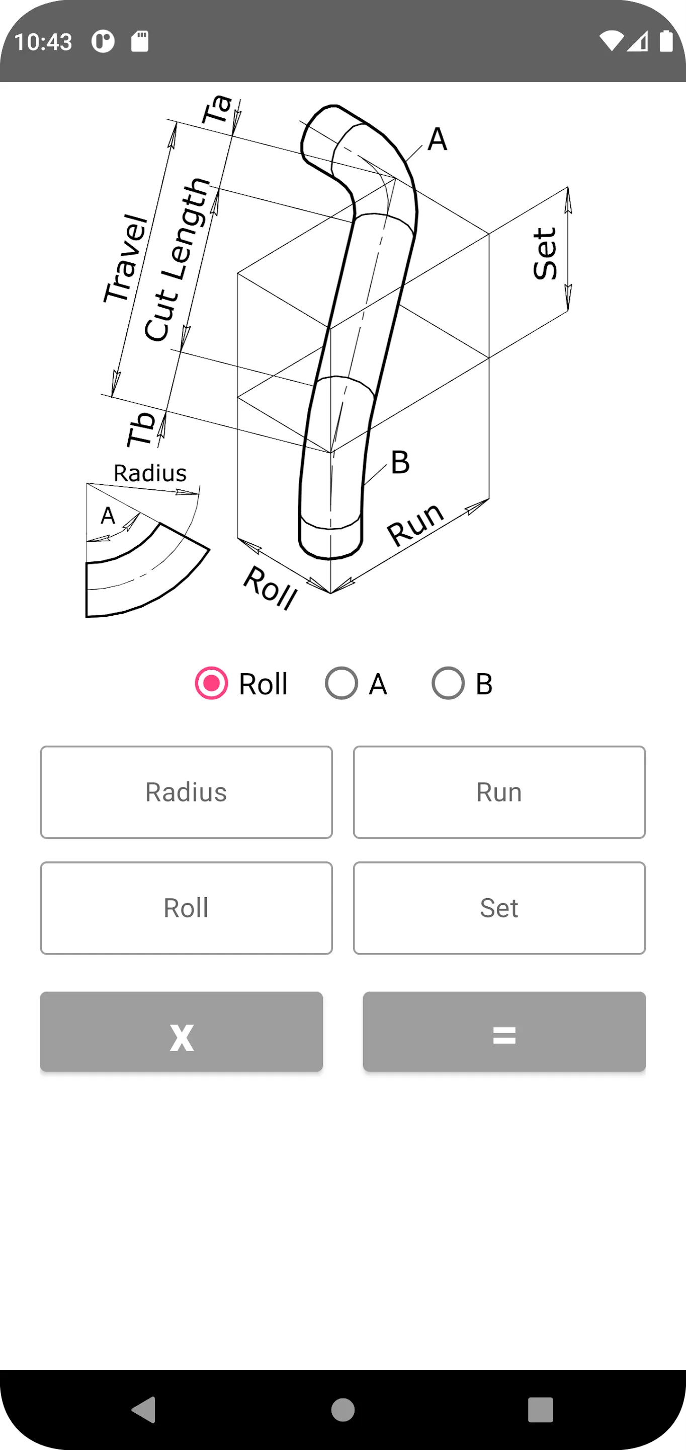 Offset Pipe calculator | Indus Appstore | Screenshot