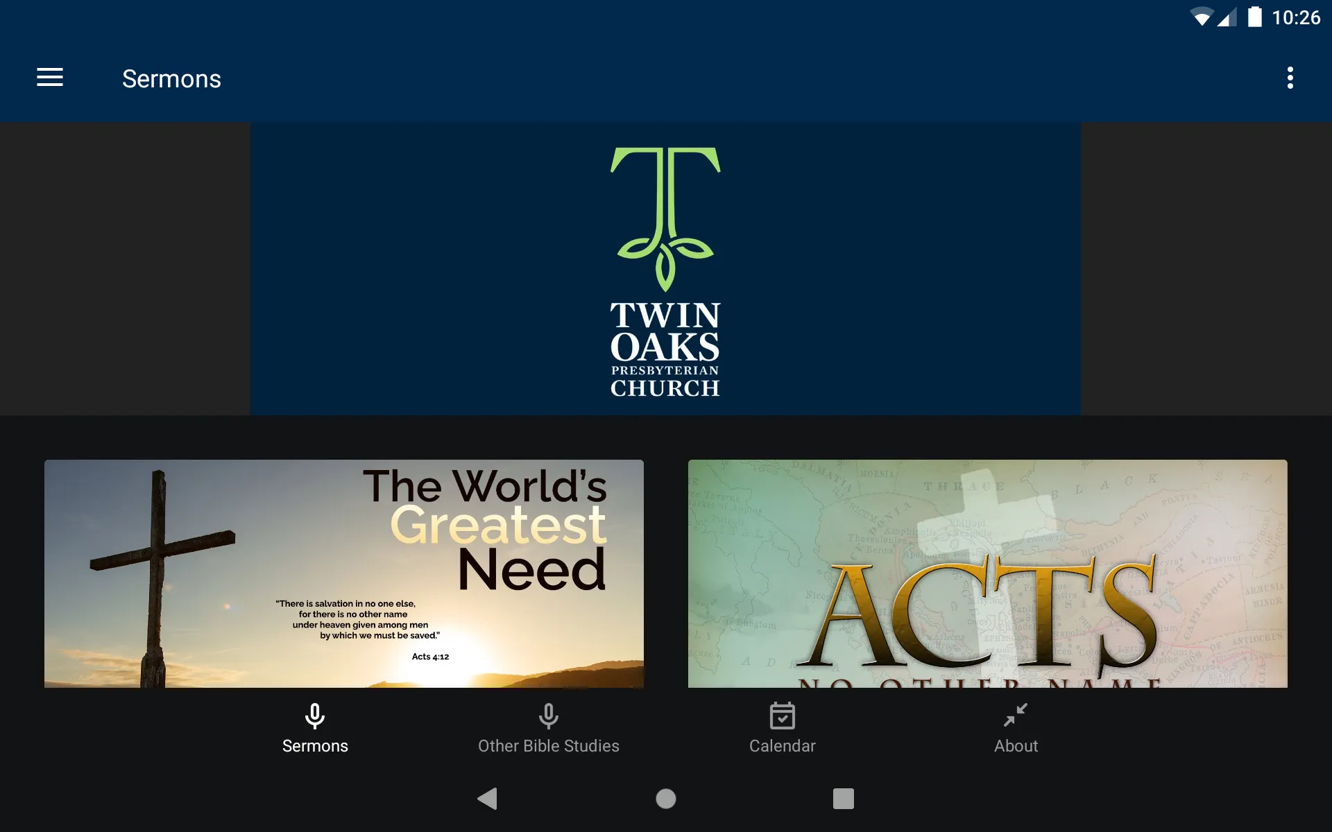 Twin Oaks Presbyterian Church | Indus Appstore | Screenshot