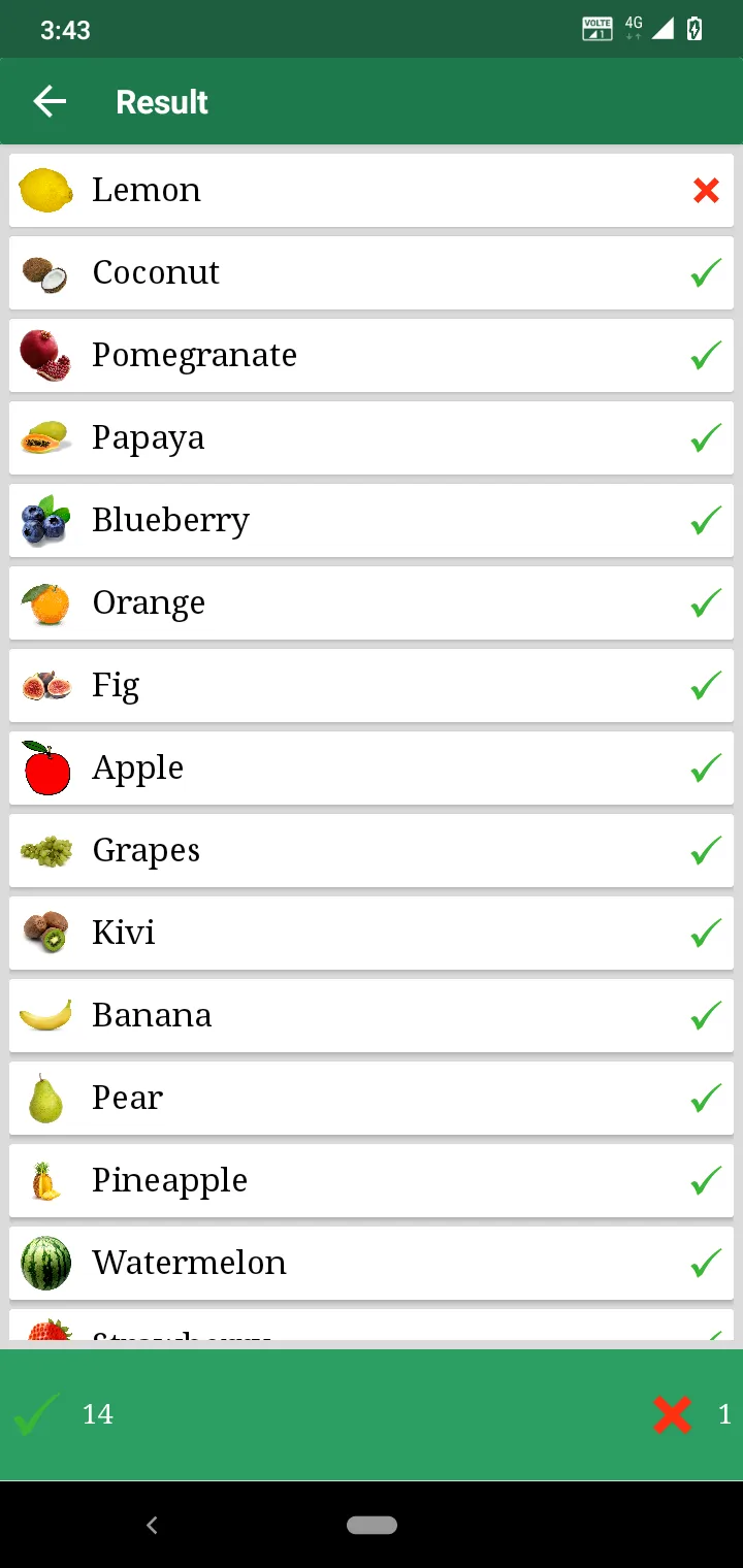 English Fruits and Vegetables | Indus Appstore | Screenshot