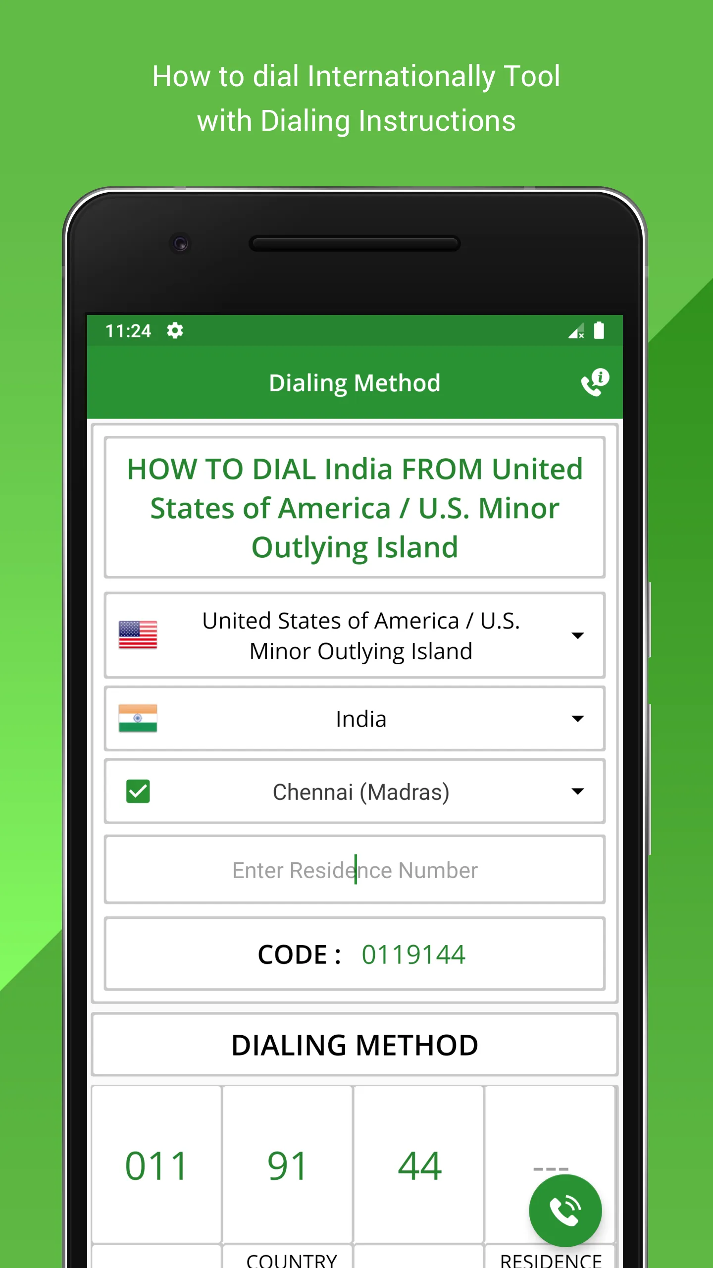 International Dialing Code | Indus Appstore | Screenshot