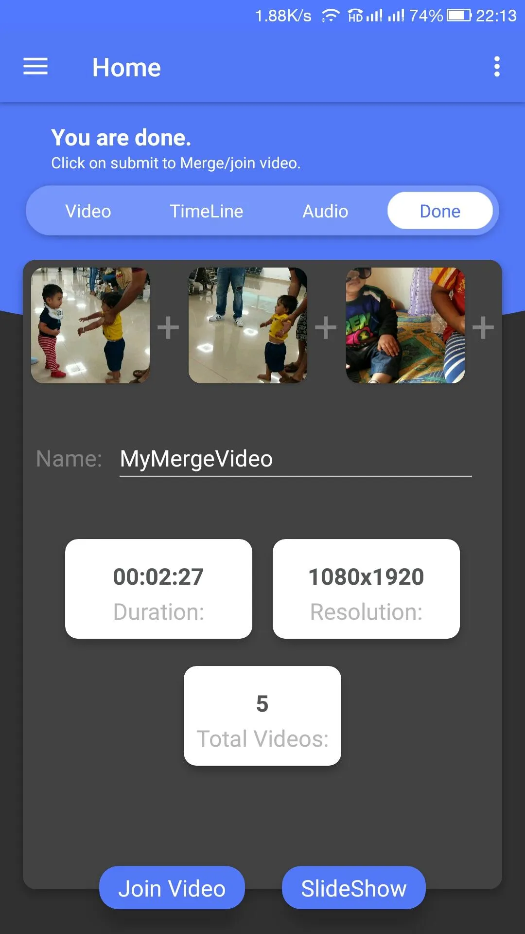 Video Joiner | Indus Appstore | Screenshot