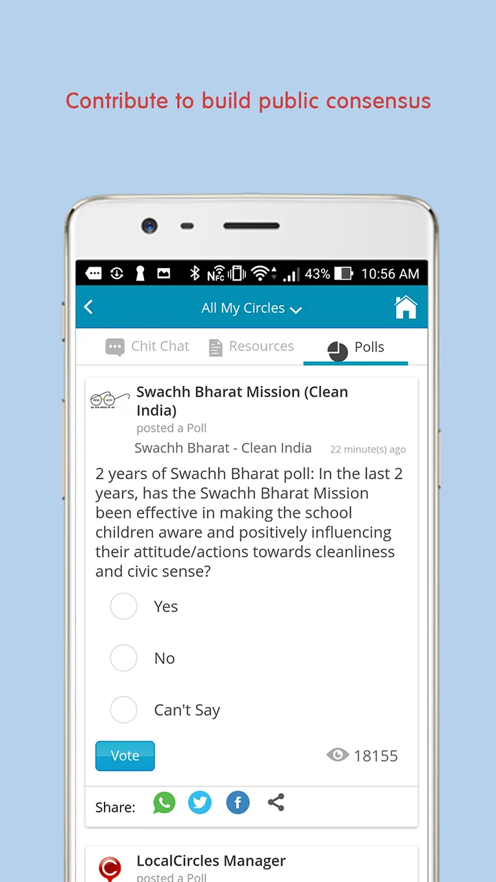 LocalCircles | Indus Appstore | Screenshot