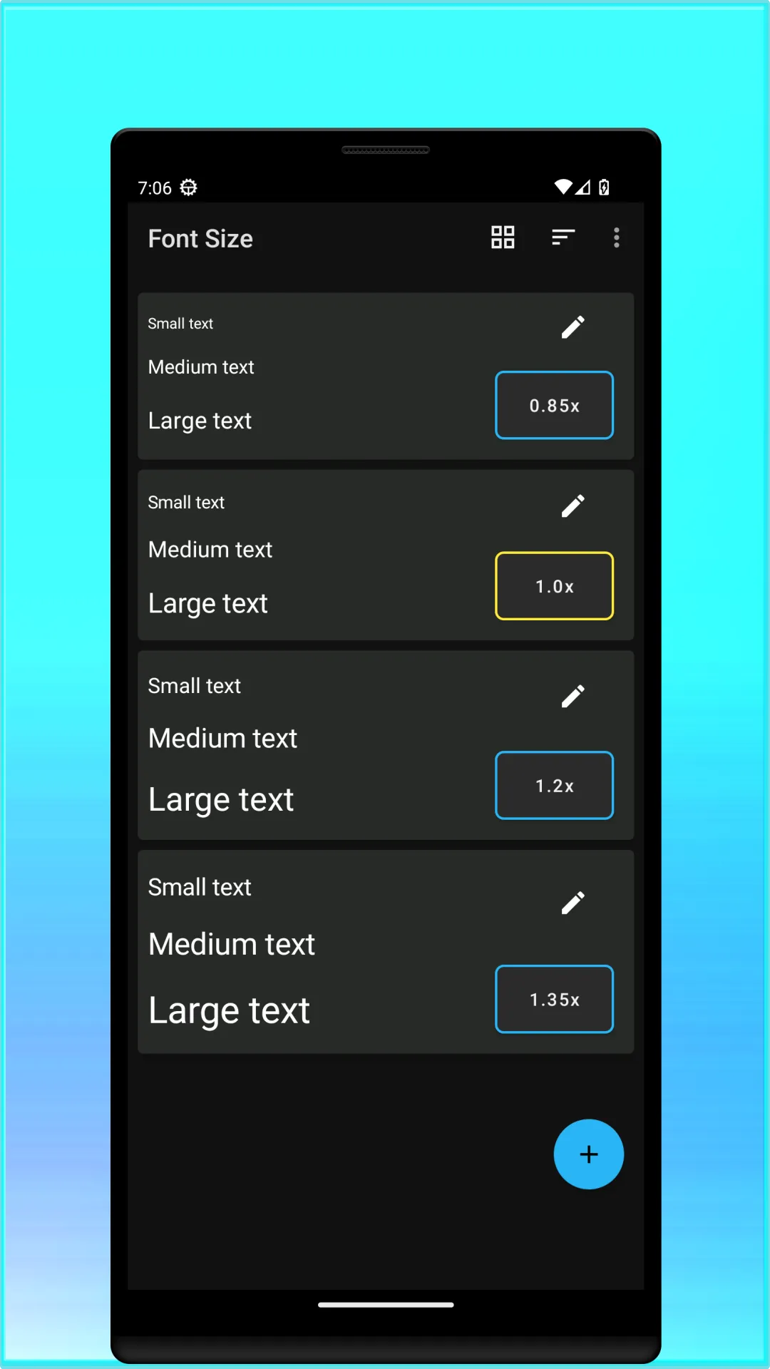 Font Size | Indus Appstore | Screenshot