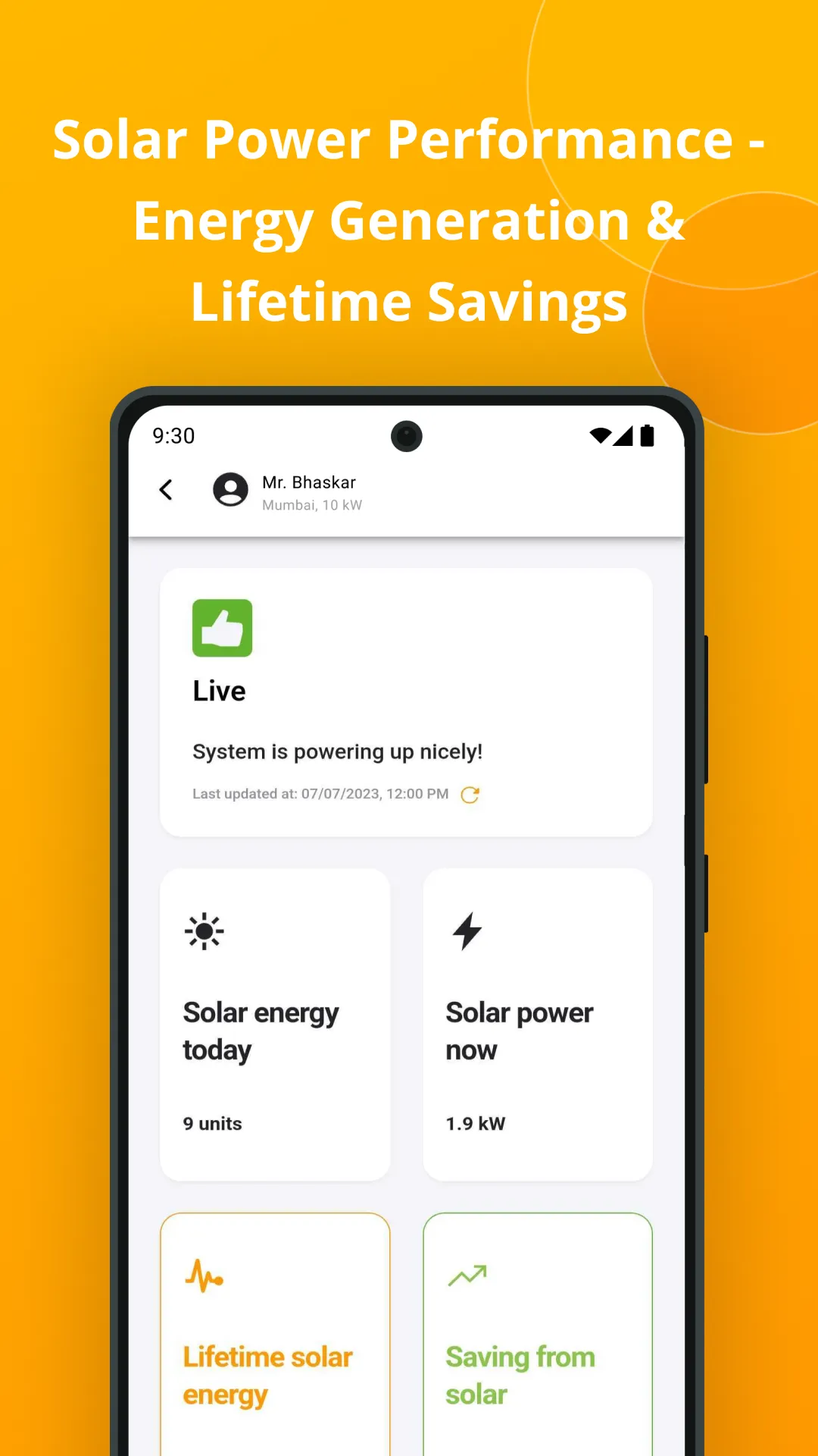 Oorjan Monitoring App | Indus Appstore | Screenshot