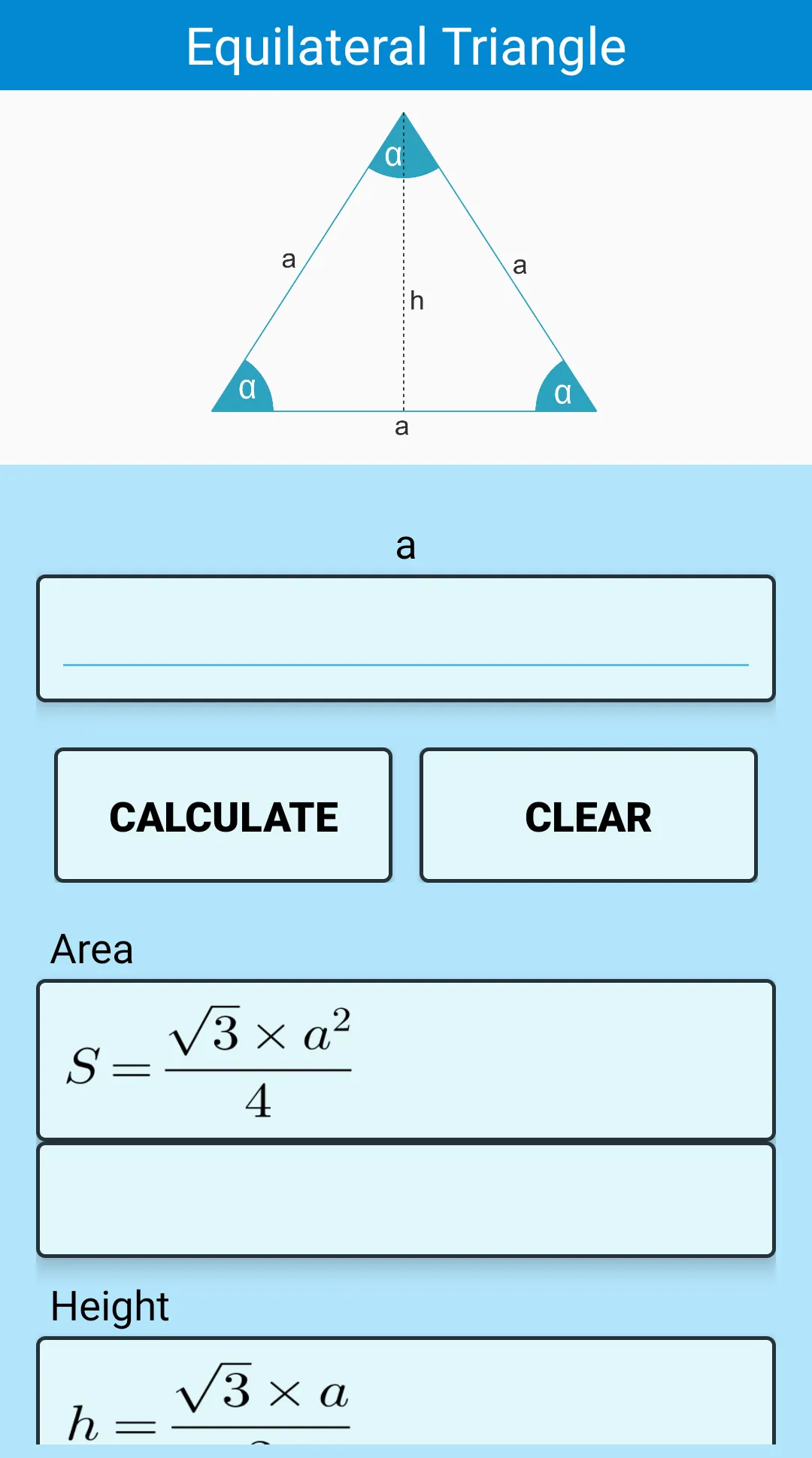 Triangle Calculator | Indus Appstore | Screenshot