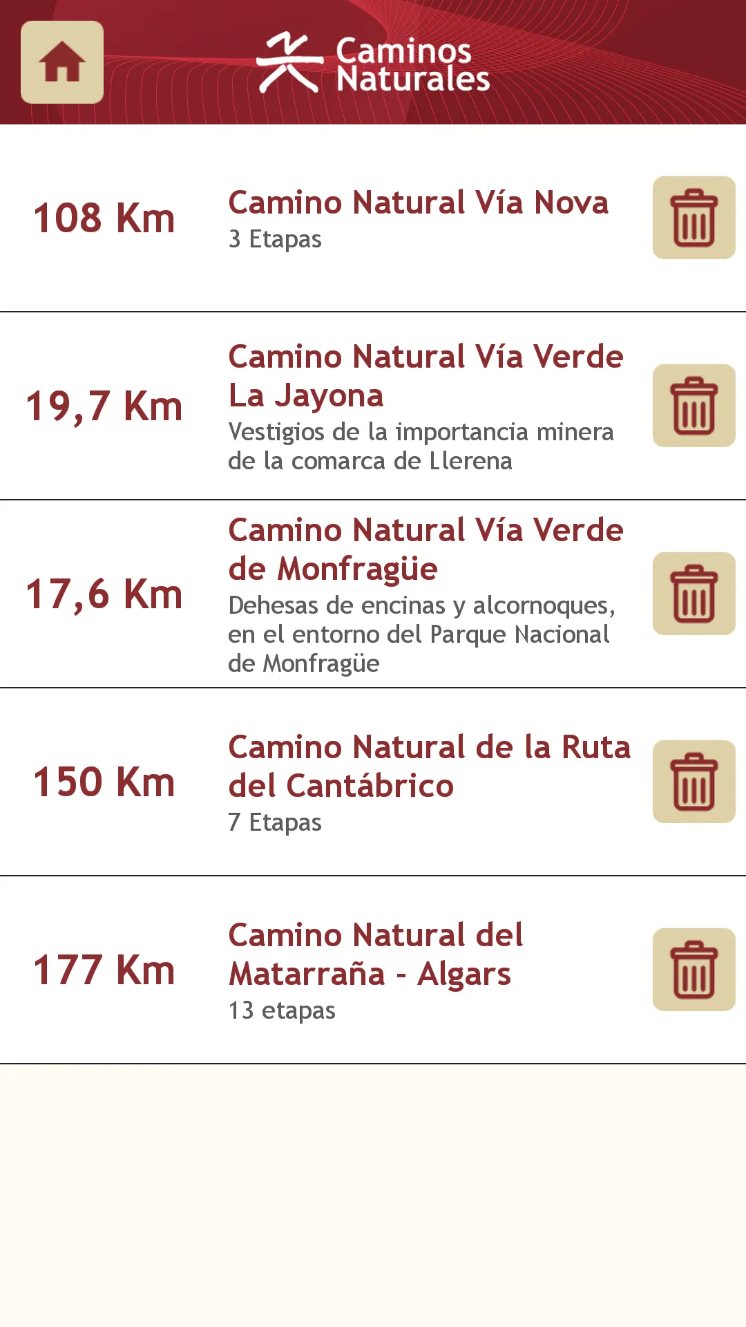 Caminos Naturales | Indus Appstore | Screenshot