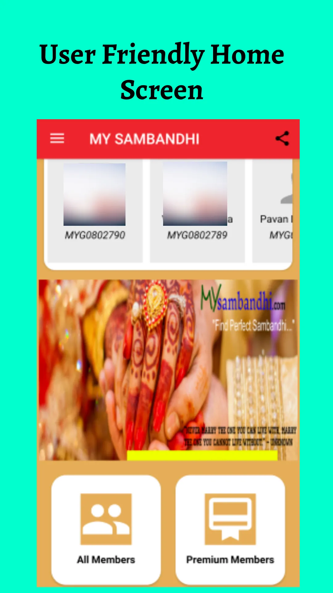 MySambandhi Matrimony | Indus Appstore | Screenshot