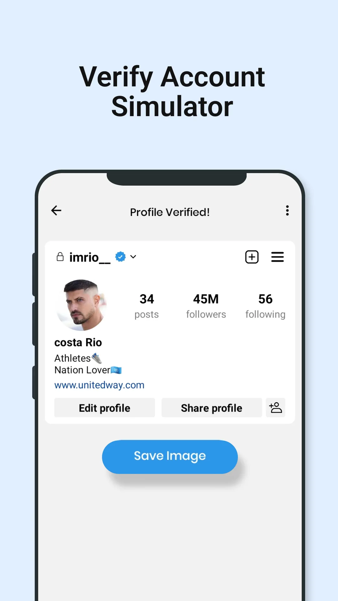 Verify Account Icon Simulator | Indus Appstore | Screenshot