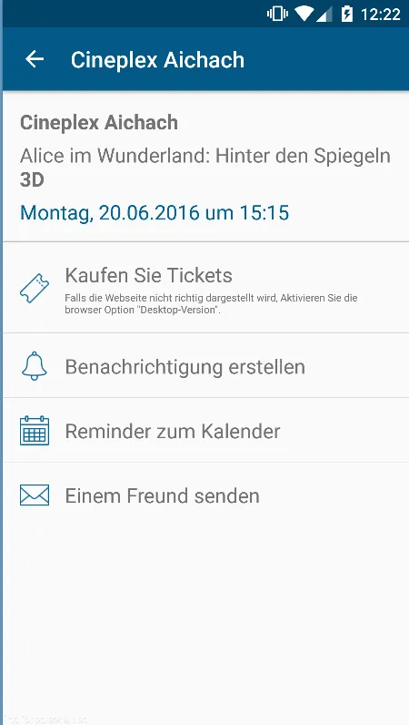 AbInsKino: Kinoprogramm | Indus Appstore | Screenshot