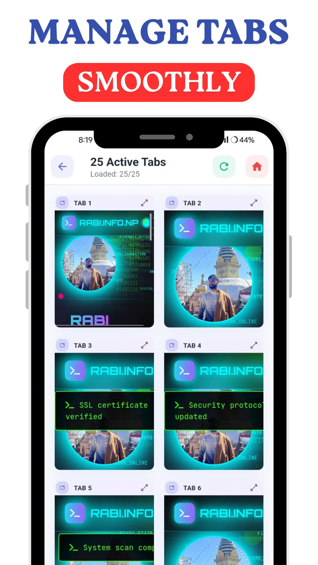 TabX: Multi Screen Browser | Indus Appstore | Screenshot