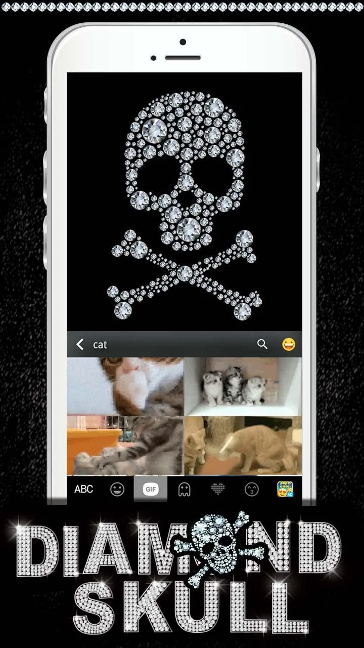 Diamondskull Keyboard Theme | Indus Appstore | Screenshot