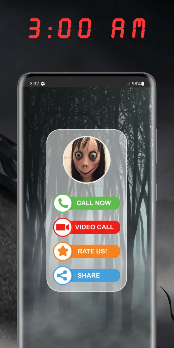 Momo scary video call | Indus Appstore | Screenshot