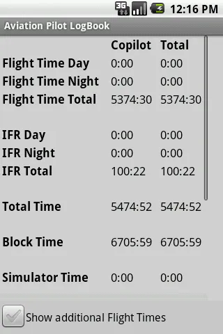 Aviation Pilot LogBook | Indus Appstore | Screenshot