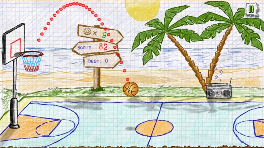 Doodle Basketball | Indus Appstore | Screenshot