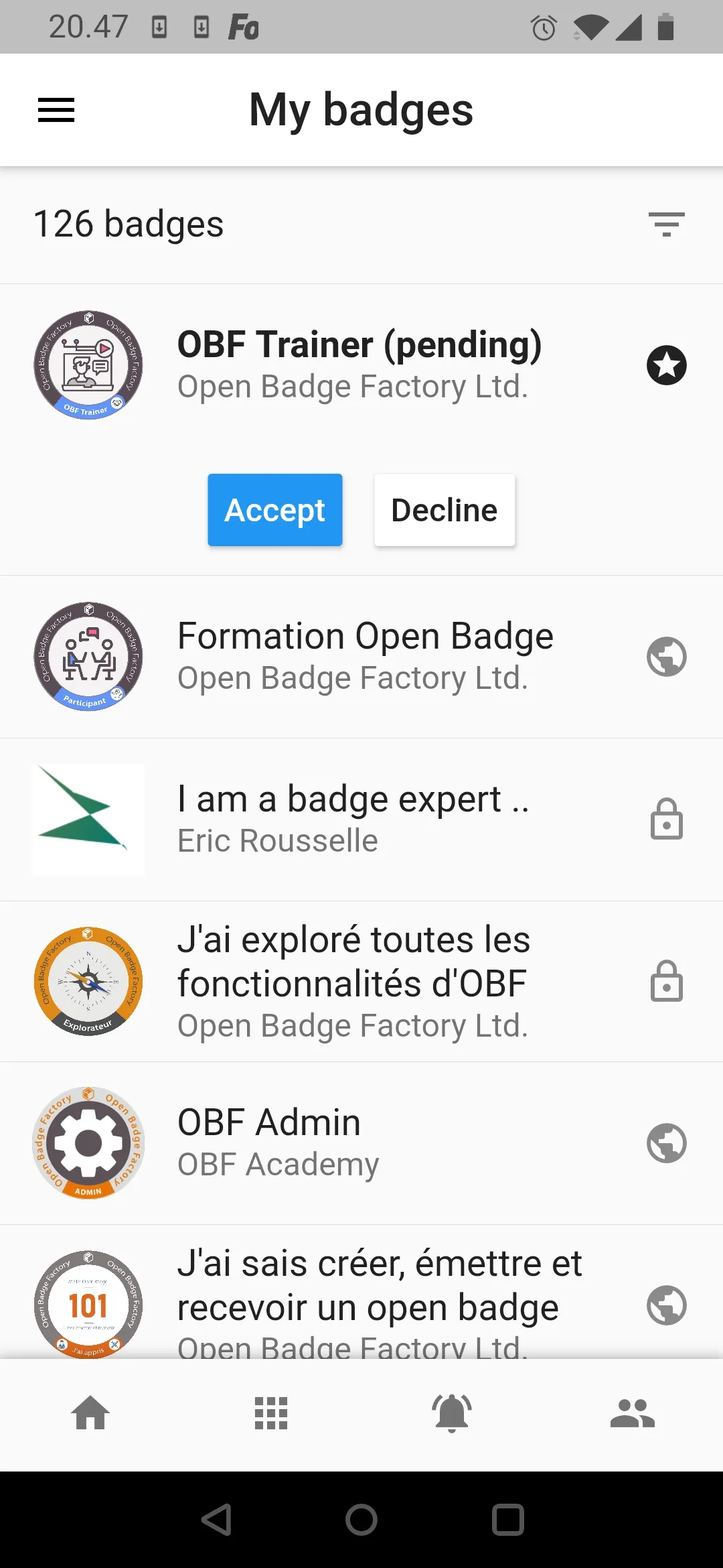 Open Badge Passport | Indus Appstore | Screenshot