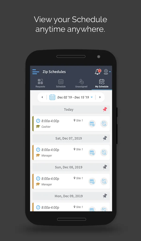 Zip Schedules | Indus Appstore | Screenshot