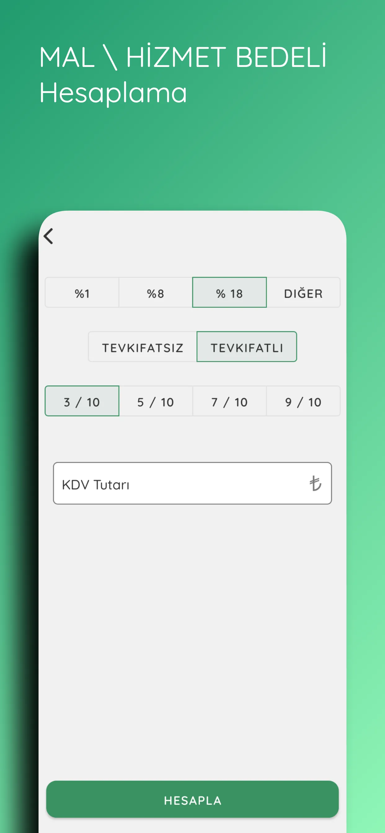 KDV Hesapla - Katma Değer Verg | Indus Appstore | Screenshot