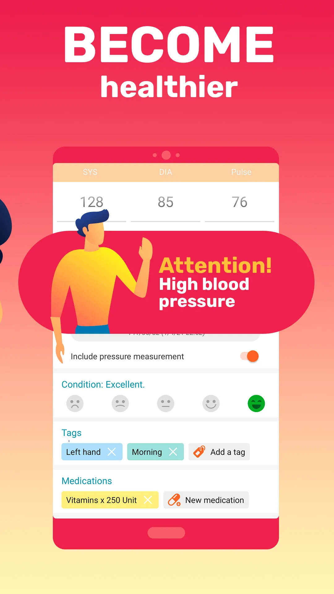 Blood Pressure－Cardio journal | Indus Appstore | Screenshot