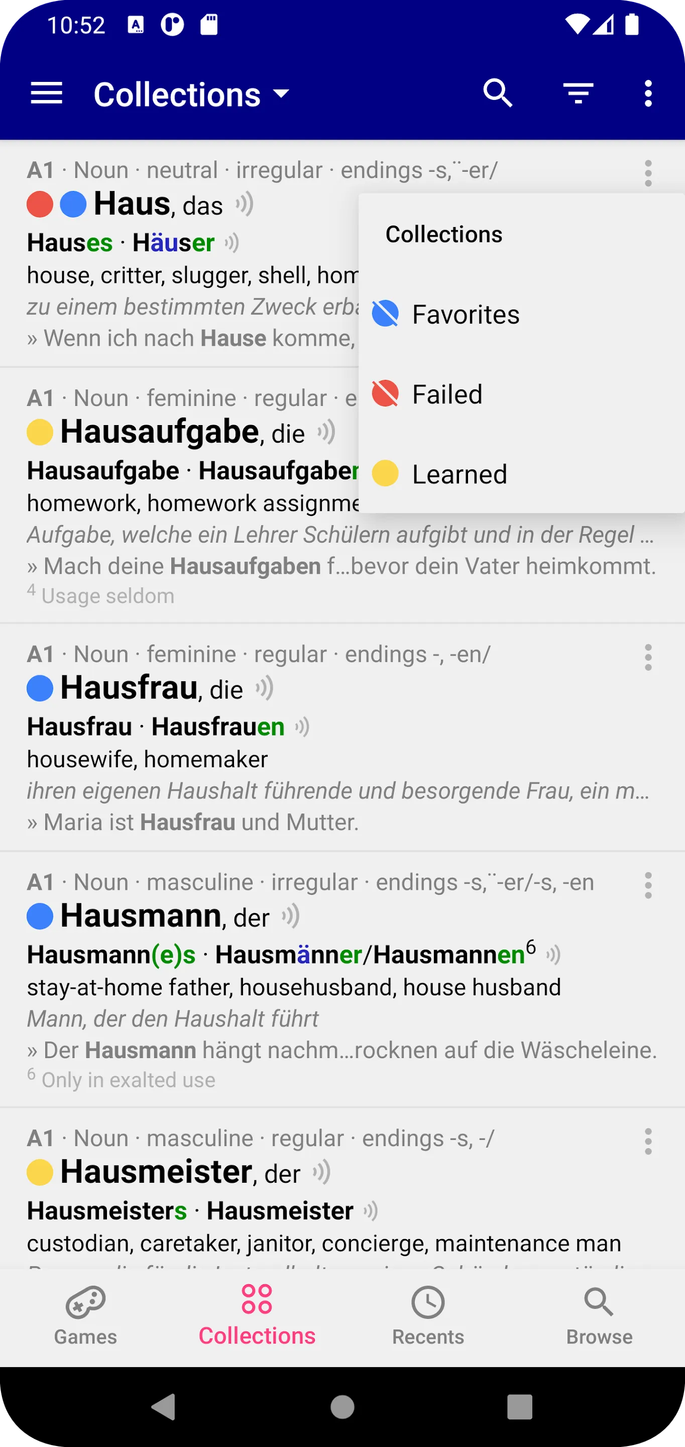 Nouns German Dictionary | Indus Appstore | Screenshot