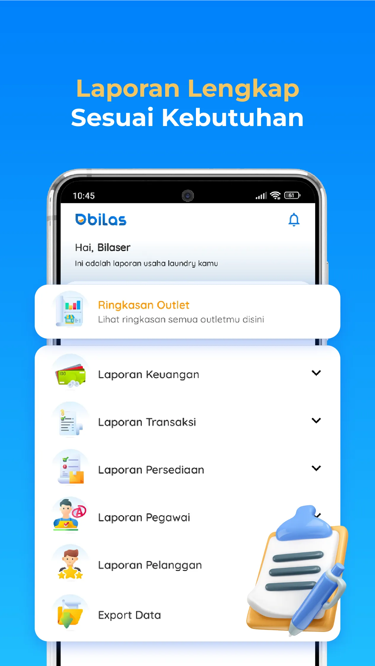 Bilas Outlet-Manajemen Laundry | Indus Appstore | Screenshot
