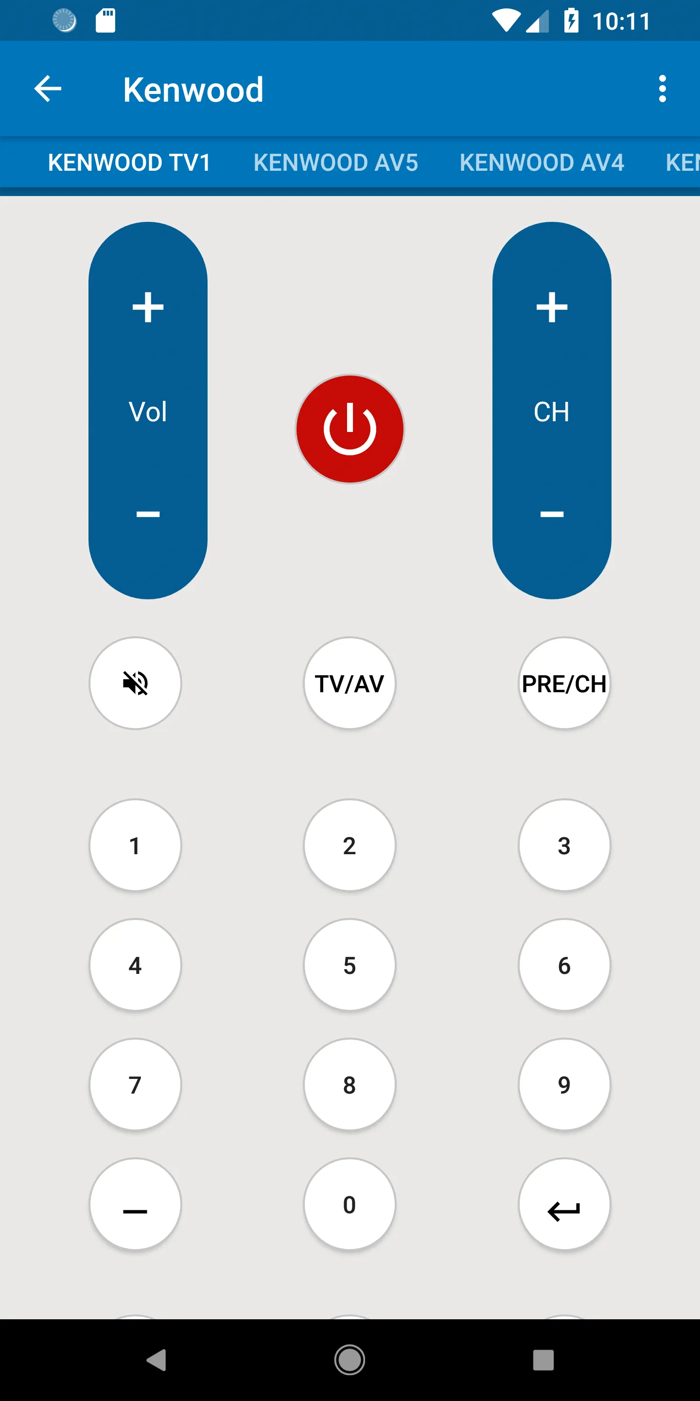 Kenwood Universal Remote | Indus Appstore | Screenshot