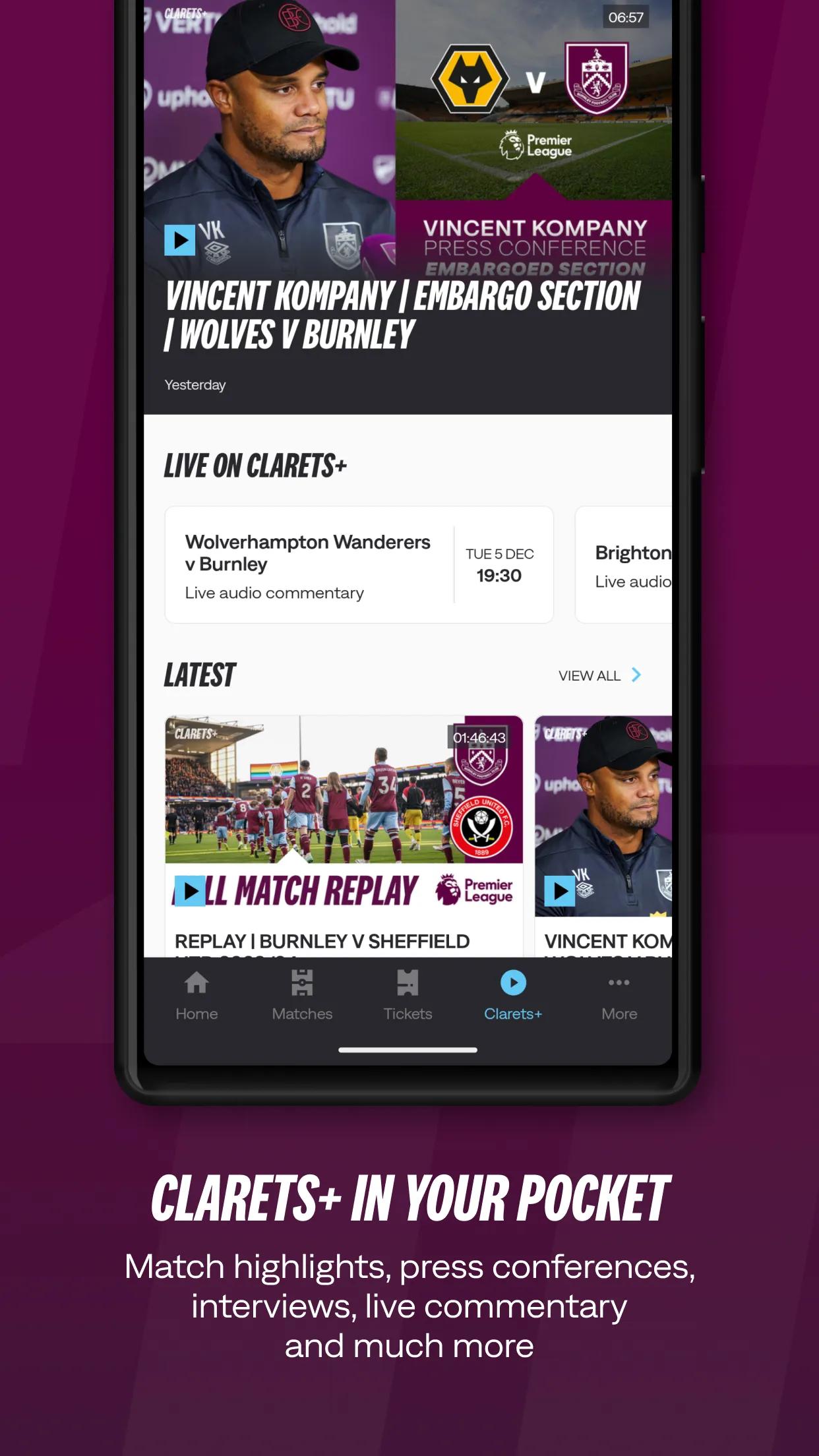 Burnley FC | Indus Appstore | Screenshot