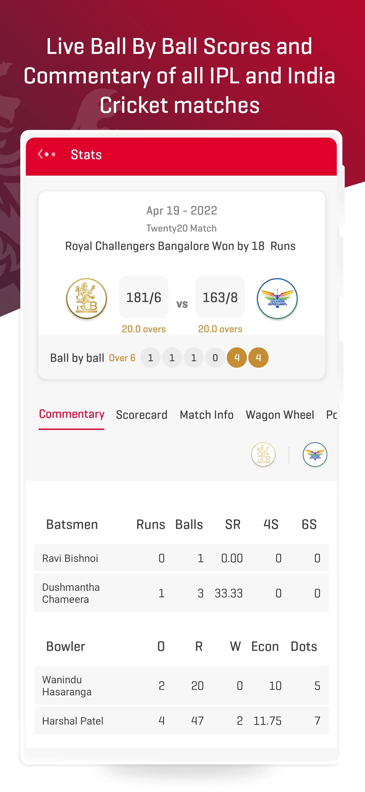 RCB Official- Live IPL Cricket | Indus Appstore | Screenshot