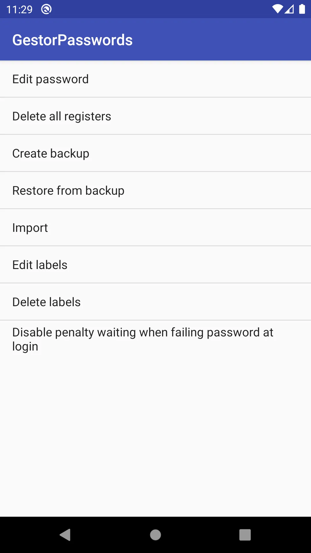 Gestor Passwords | Indus Appstore | Screenshot