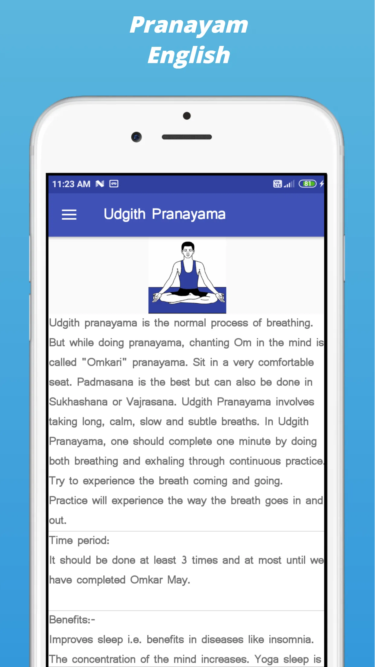 Pranayam in Hindi English Guj | Indus Appstore | Screenshot