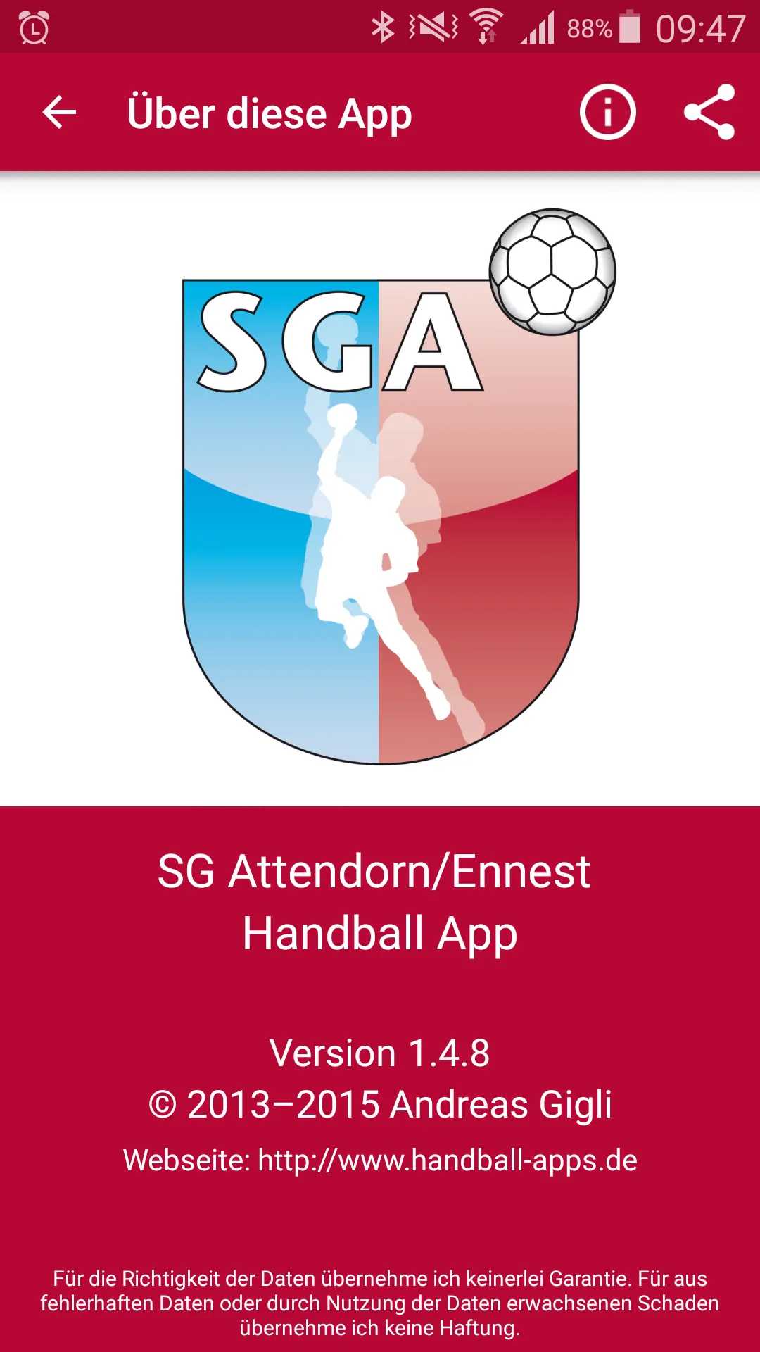 SG Attendorn Ennest e.V. | Indus Appstore | Screenshot