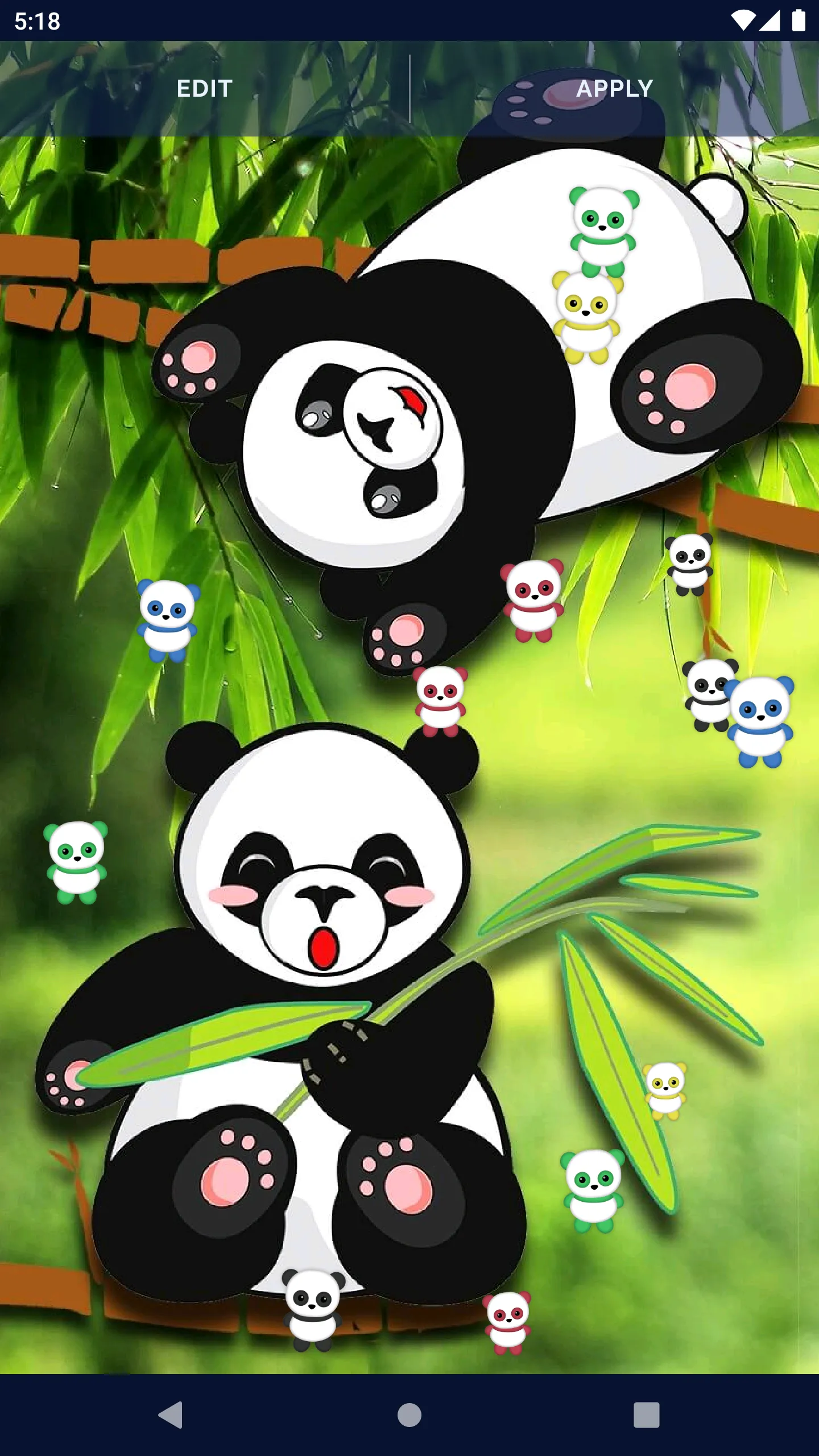 Panda Kawaii Live Wallpaper | Indus Appstore | Screenshot