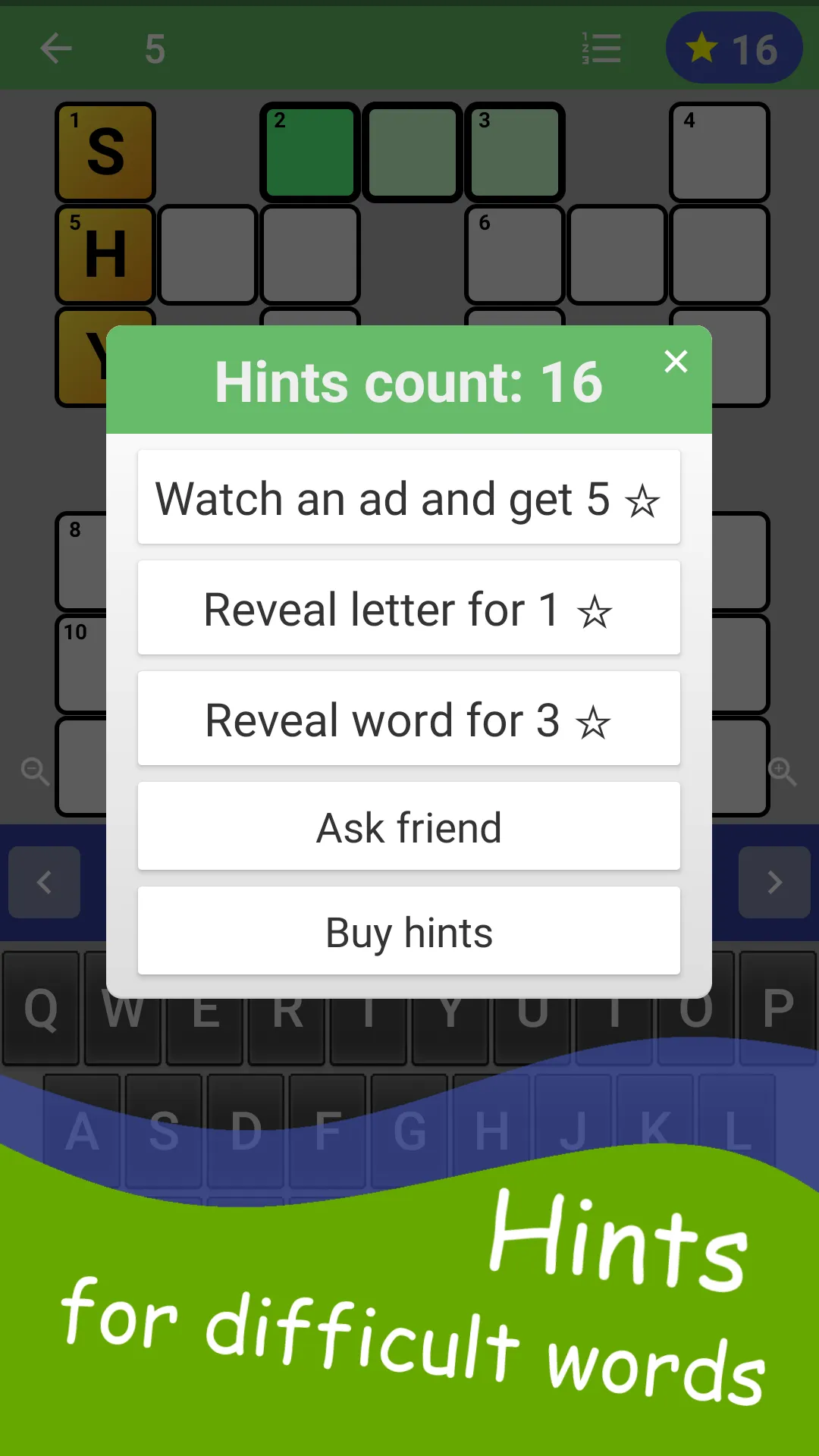 English Crossword puzzle | Indus Appstore | Screenshot
